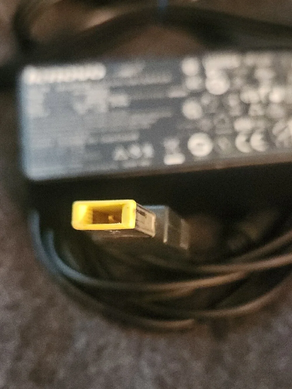 Lenovo Black AC Power Adapter with Cable Square Plug